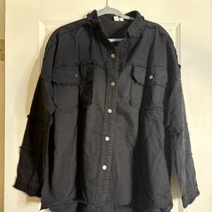 Elan Women’s Distressed All You Need is Love Jacket